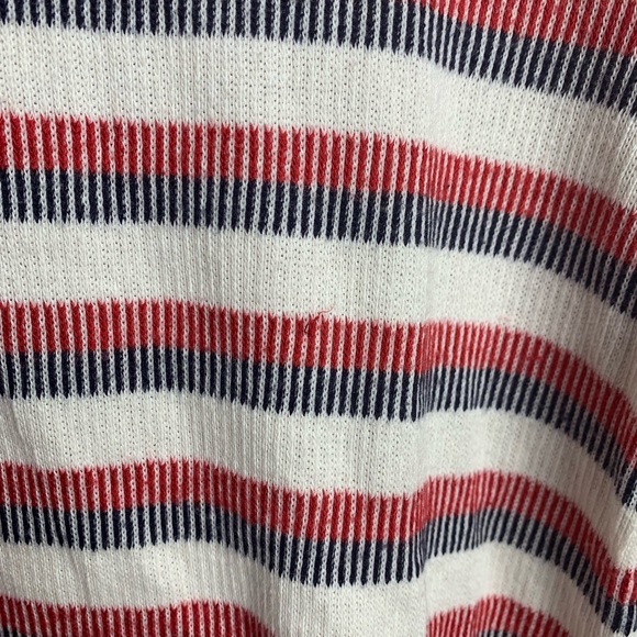 Pleione Striped Knit Ruffle Elbow Top - Picture 7 of 8